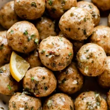 Easy Baked Chicken Meatballs Recipe Page