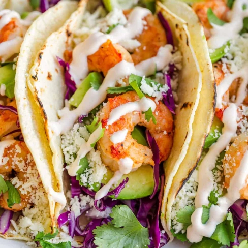 Shrimp Tacos with Best Shrimp Taco Sauce Image