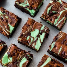 Mint Chocolate Chip Cheesecake Brownies Recipe Page