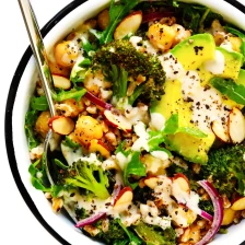 Roasted Broccoli Farro Bowls Recipe Page