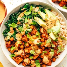 Roasted Sweet Potato and Chickpea Bowls Recipe Page