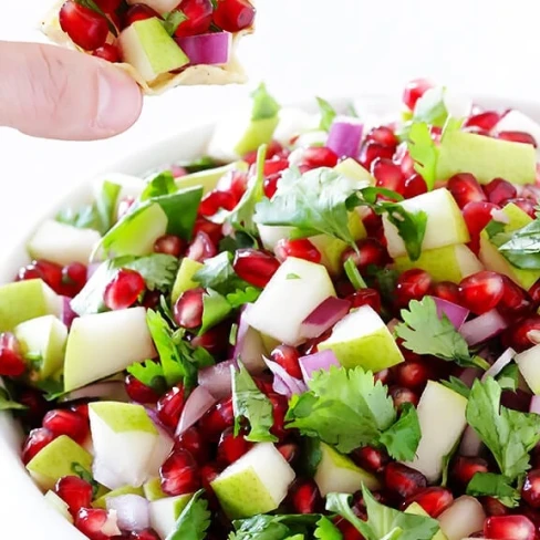 5-Ingredient Pear Pomegranate Salsa Image