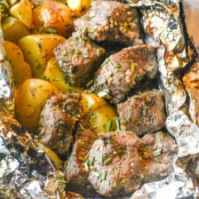 Grilled Butter Garlic Steak &amp; Potato Foil Pack Dinner Recipe Page