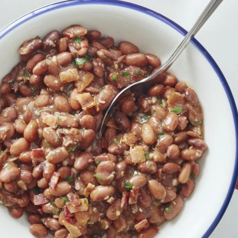 Bacon And Cranberry Bean Ragout Image