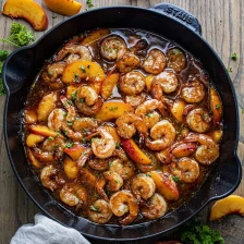 Bourbon Peach Roasted Shrimp Recipe Page