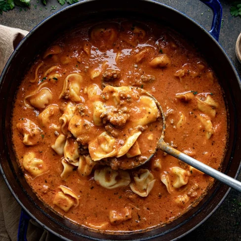 Lasagna Soup with Tortellini Image