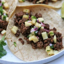 Ground Pork Tacos With Pineapple Salsa Recipe Page