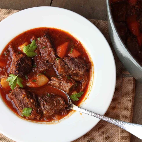 Goulash (Hungarian Beef and Paprika Stew) Recipe Image