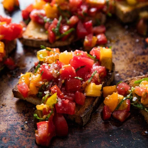 Fresh Summer Tomato Bruschetta Recipe Image