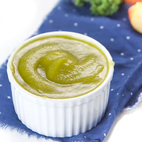 Apple + Kale Baby Food Puree Image