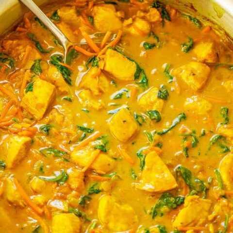 Yellow Thai Chicken Coconut Curry Image