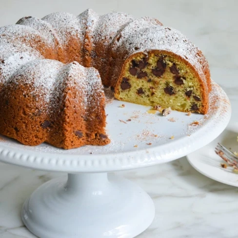 Sour Cream Chocolate Chip Coffee Cake Image