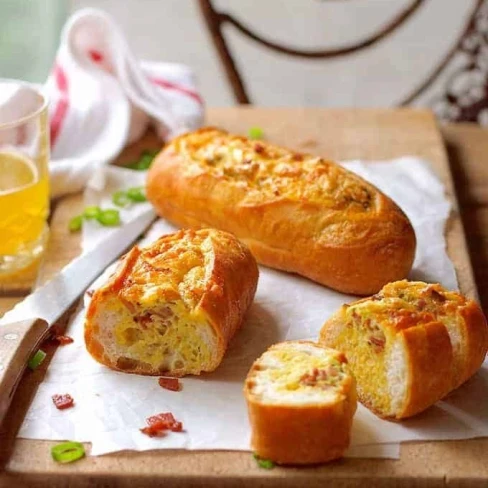 Cheese and Bacon Bread Boats Image