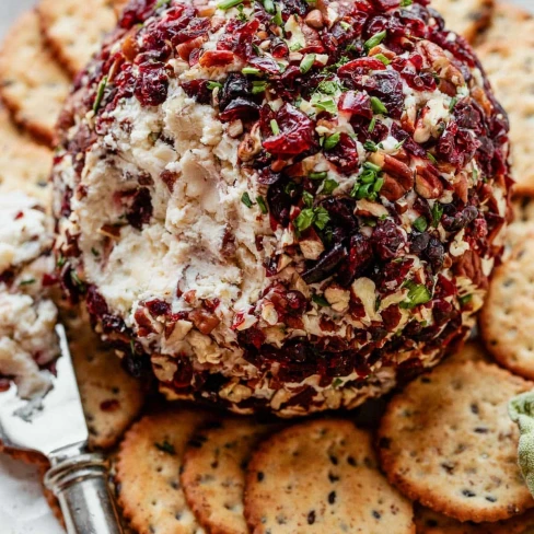 Cranberry Pecan Cheese Ball Appetizer Image