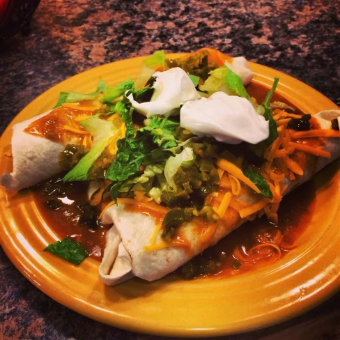 Super Easy Slow Cooker Chicken Enchilada Meat Image