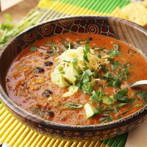 Easy Creamy Chicken Enchilada Soup Recipe Image