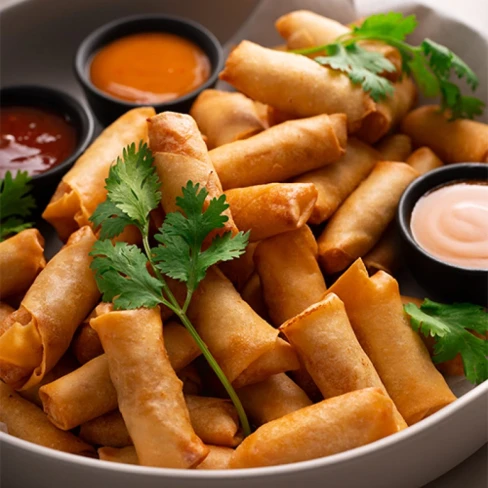 Mini Prawn Spring Rolls Image