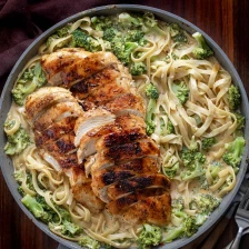 Cajun Chicken and Broccoli Alfredo Pasta Recipe Page