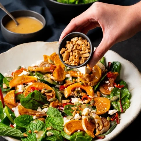 Pumpkin and Feta Salad with Tamarind Vinaigrette | Marion&#039;s Kitchen Image