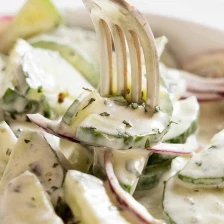 Creamy Cucumber Salad with Lemon Yogurt Dressing Recipe Page