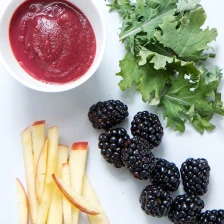 Blackberry + Kale + Apple Baby Food Puree Recipe Page