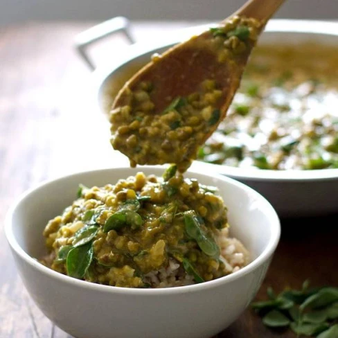 Monggo Beans With Malunggay (or Mung Bean Soup) Image