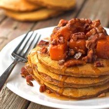 Butternut Squash Pecan Pancakes Recipe Page