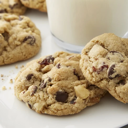 Cherry, Walnut, Dark Chocolate Chip Oat Flour Cookies Image