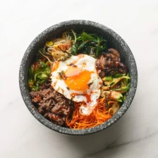 Bibimbap (Korean Rice Bowl w/ Mixed Veg &amp; Beef Bulgogi) Recipe Page