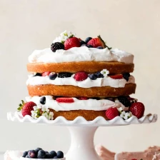 Fresh Berry Cream Cake Recipe Page