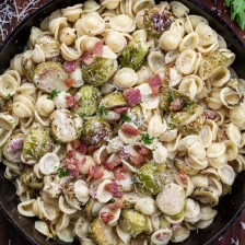 Roasted Brussels Sprouts Bacon Pasta Recipe Page