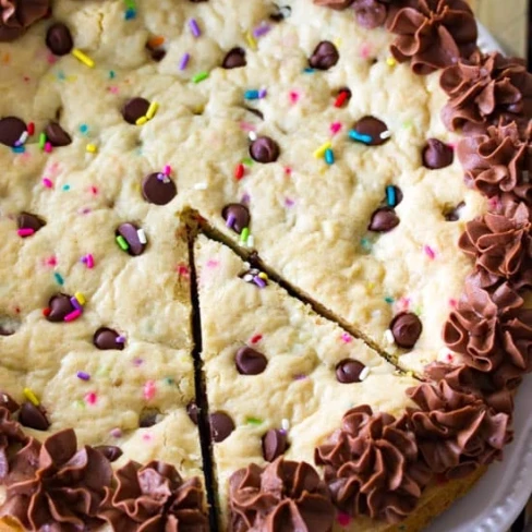 Chocolate Chip Cookie Cake Image