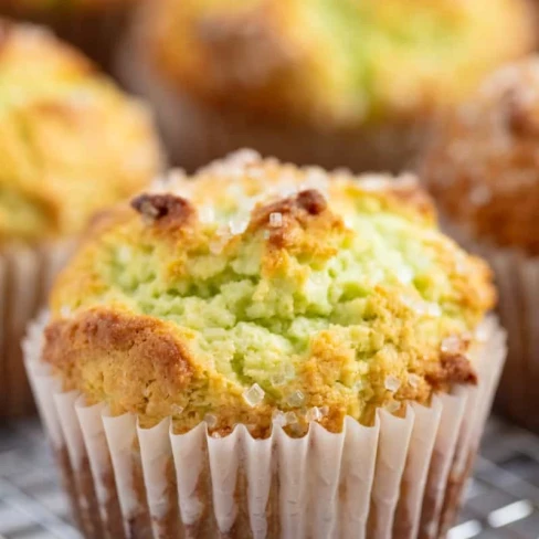 Bakery Style Pistachio Muffins Image