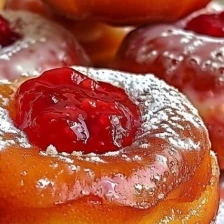 Strawberry Cheesecake Stuffed Donuts Recipe Page