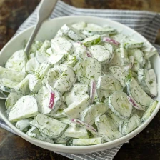 Creamy Cucumber Salad Recipe Recipe Page