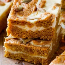 Pumpkin Cream Cheese Swirl Bars Recipe Page