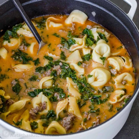 Italian Creamy Tortellini Soup Image