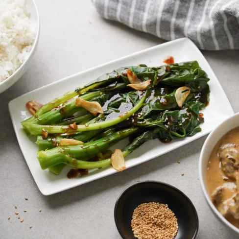 Easy Chinese Broccoli with Oyster Sauce (Gai Lan) Image