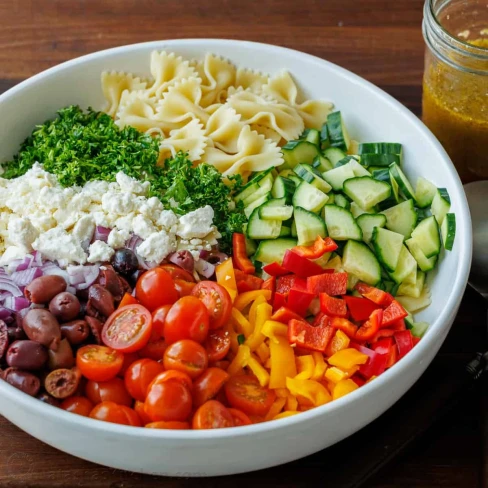 Greek Pasta Salad Recipe Image