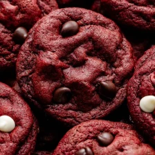 Red Velvet Chocolate Chip Cookies Recipe Page