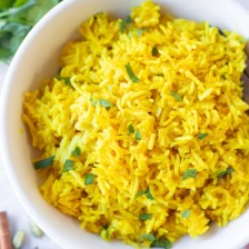 Indian Turmeric Yellow Rice Recipe Page