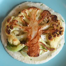 Cauliflower Steaks with Cauliflower Purée Recipe Page