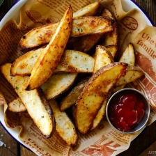 Crispy Baked Potato Wedges Recipe Page