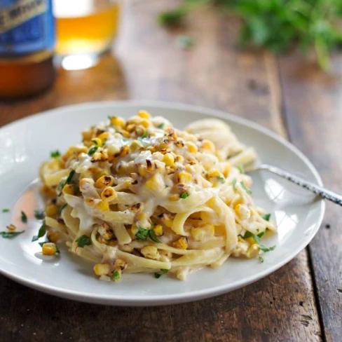 Healthy Chipotle Sweet Corn Fettuccine Image