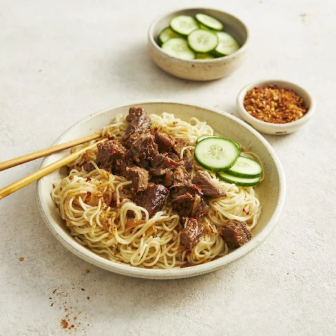 Slow Cooker Sticky Beef Noodles | Marion&#039;s Kitchen Image