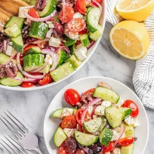 Simple Greek Salad Recipe Page