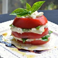 Stacked Tomato And Burrata Salad Recipe Page