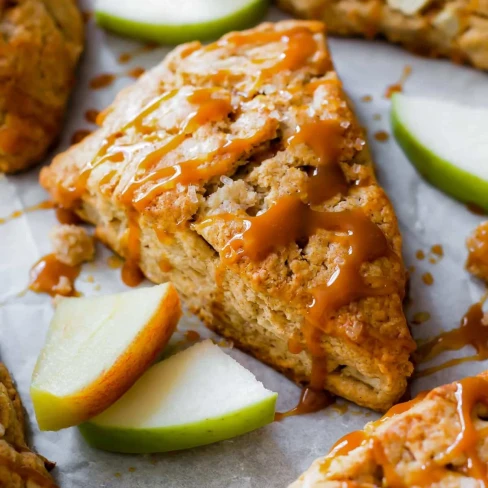 Caramel Apple Cinnamon Scones Image