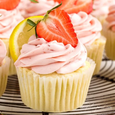 Strawberry Lemon Cupcakes Image