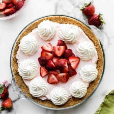 Strawberry Cheesecake Pie (No Bake Filling) Recipe Page